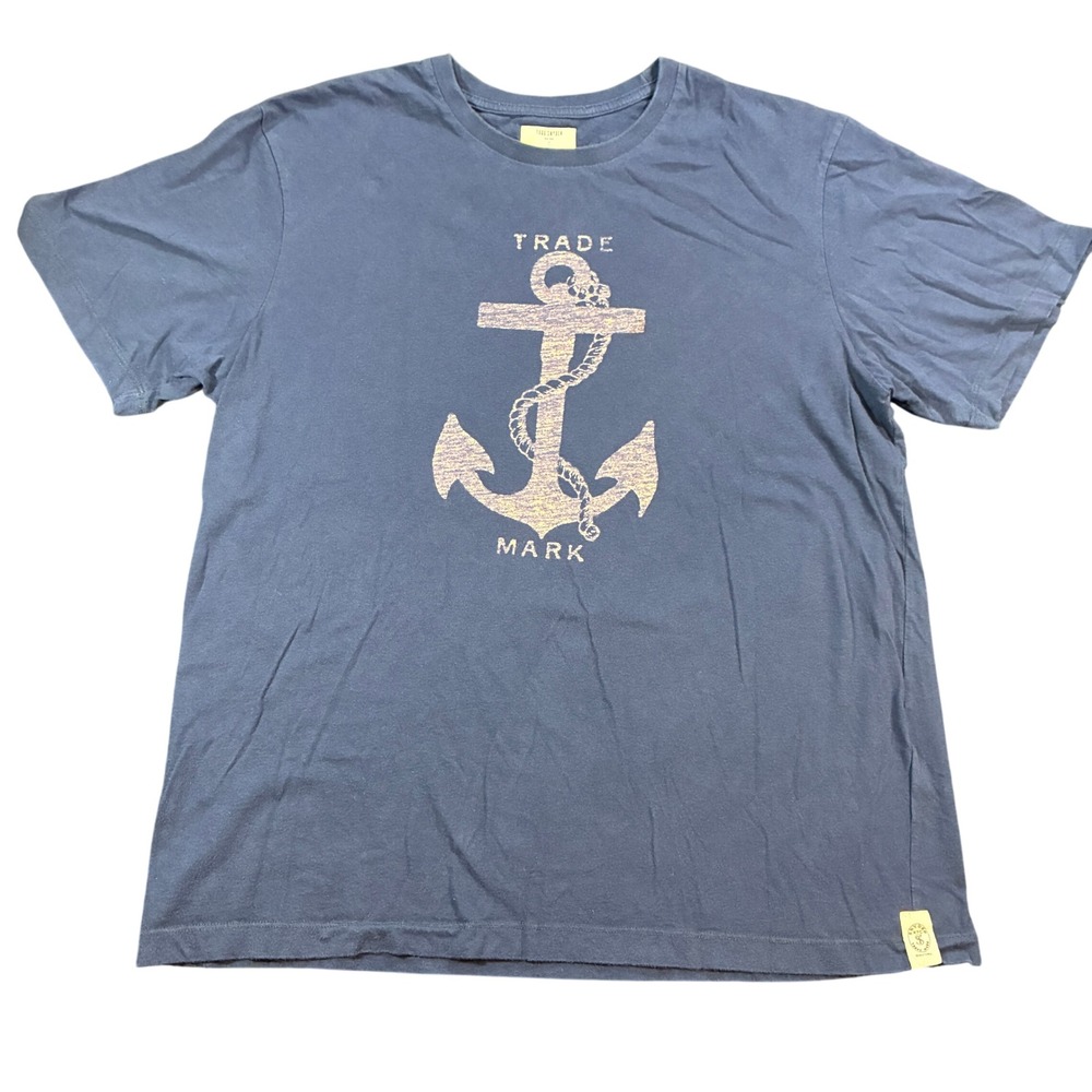 Todd Snyder x John Derian Graphic T-Shirt Mens Large Anchor Nautical USA Made